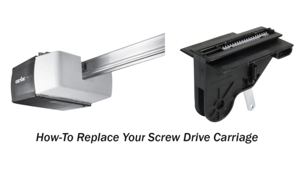 How To Replace Genie Garage Door Opener Screw Drive Carriage