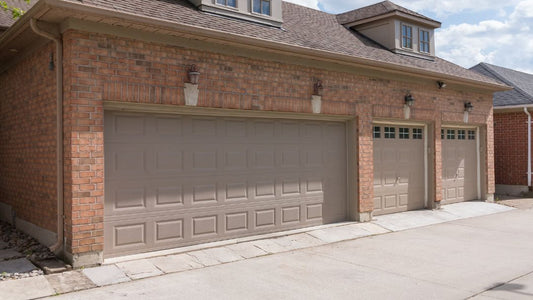 Three stall attached house garage