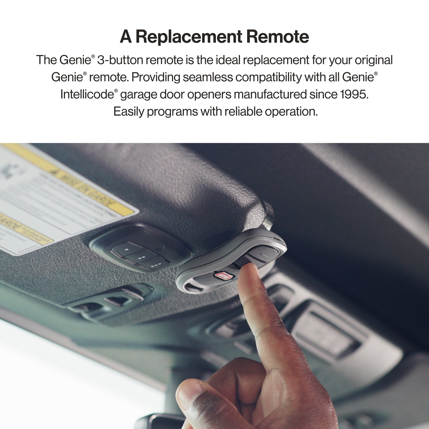 G3T Genie three button replacement garage door opener remote