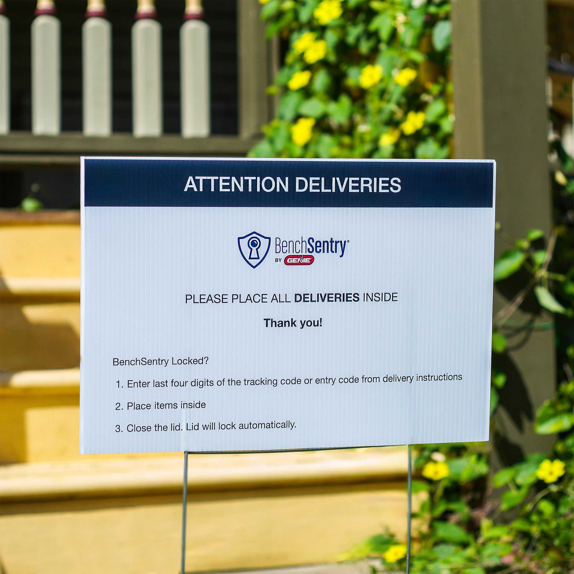 BenchSentry Yard Sign