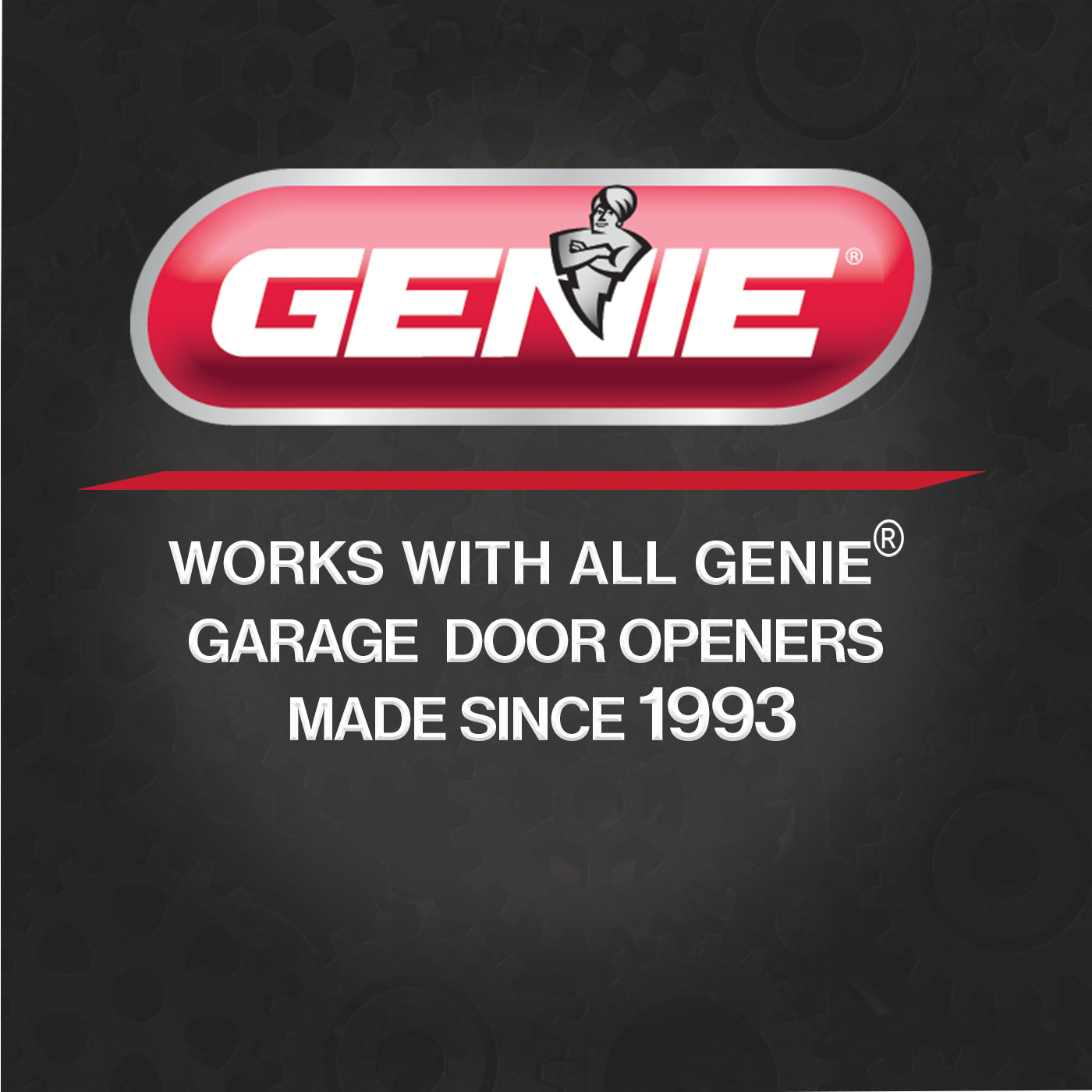 Works with all Genie garage door openers made since 1993