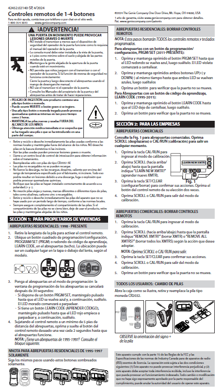 G3BT-R 3-Button Remote