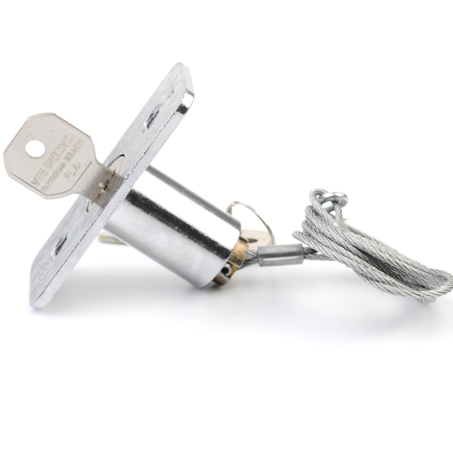 Emergency keyed lock release for garage doors