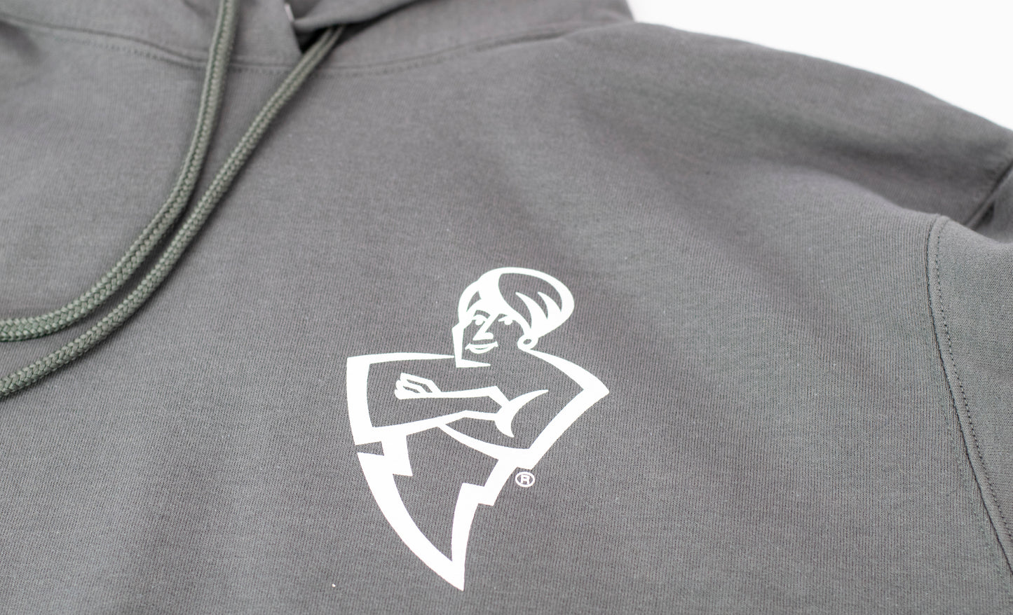 Genie sweatshirt with the Genieman logo