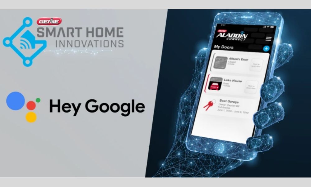 Genie's Aladdin Connect® Smart Garage Door Openers Now Integrate With Google Home