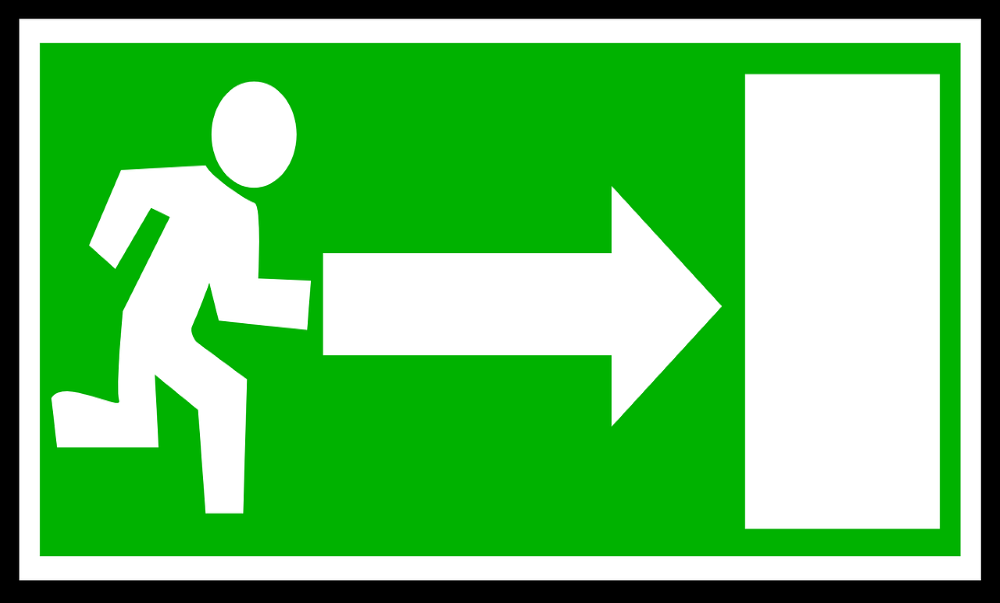 Arrow on a sign
