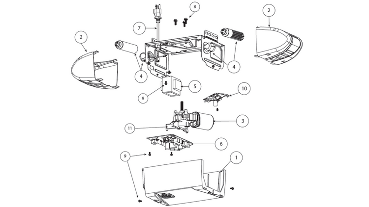 Genie Chainglide Connect, SilentMax Connect, & QuietLift Connect Parts ...