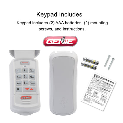Genie Garage Door Opener Keypad GK-R, 37224R, Includes batteries and screws