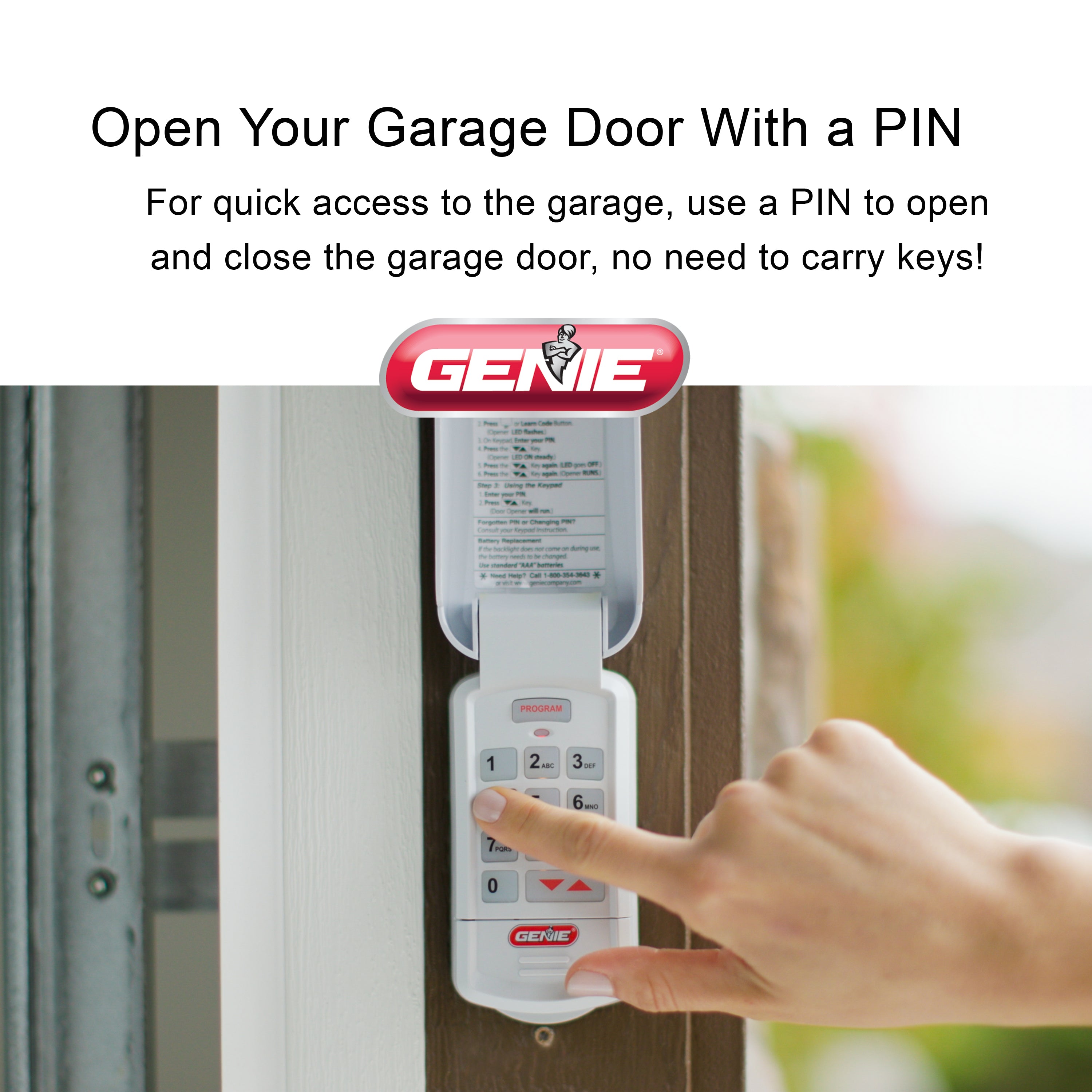 Wireless Keypad for Genie Garage Door Openers (GK-R) – The Genie Company