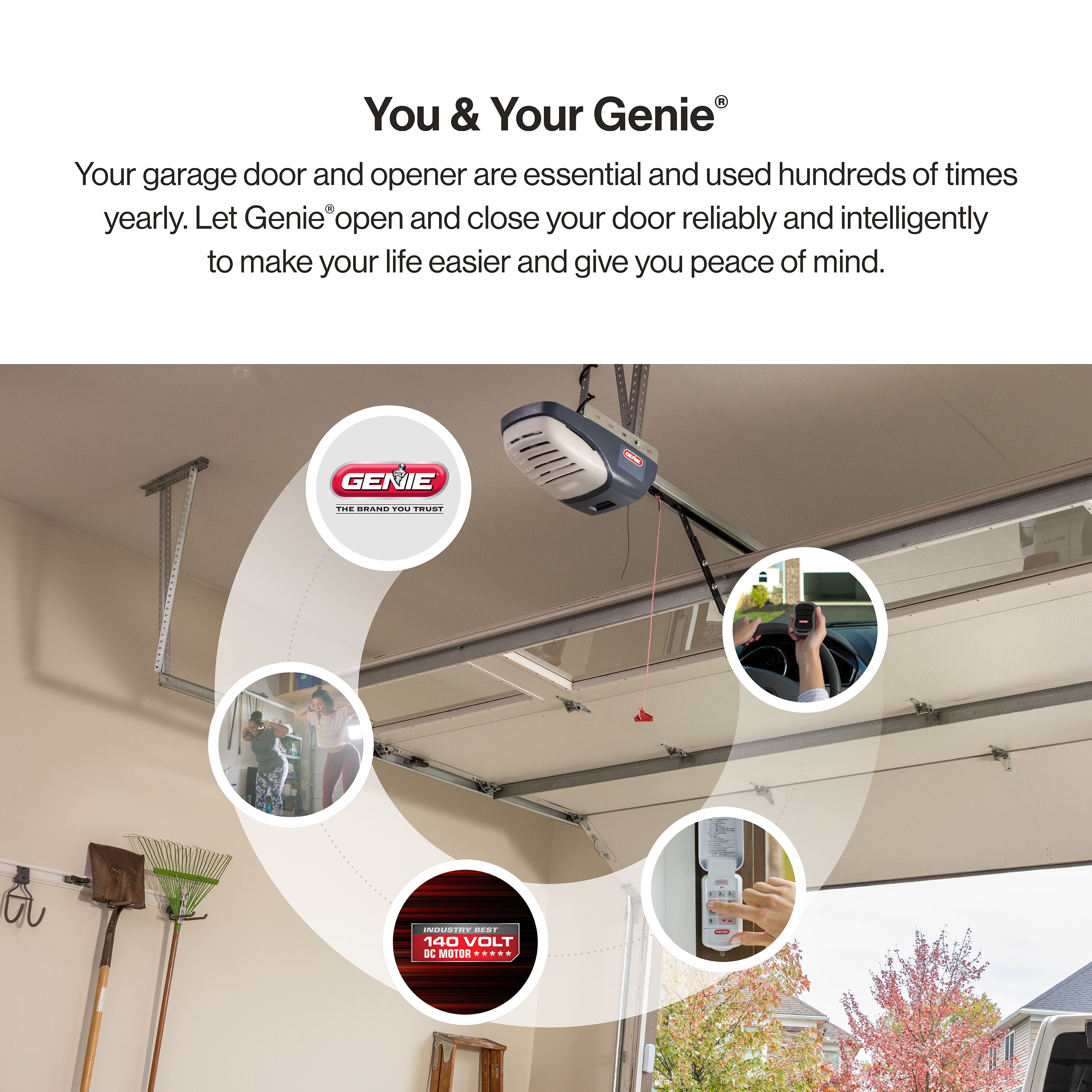 Genie ChainMax1000 Chain Drive Garage Door Opener + Wireless