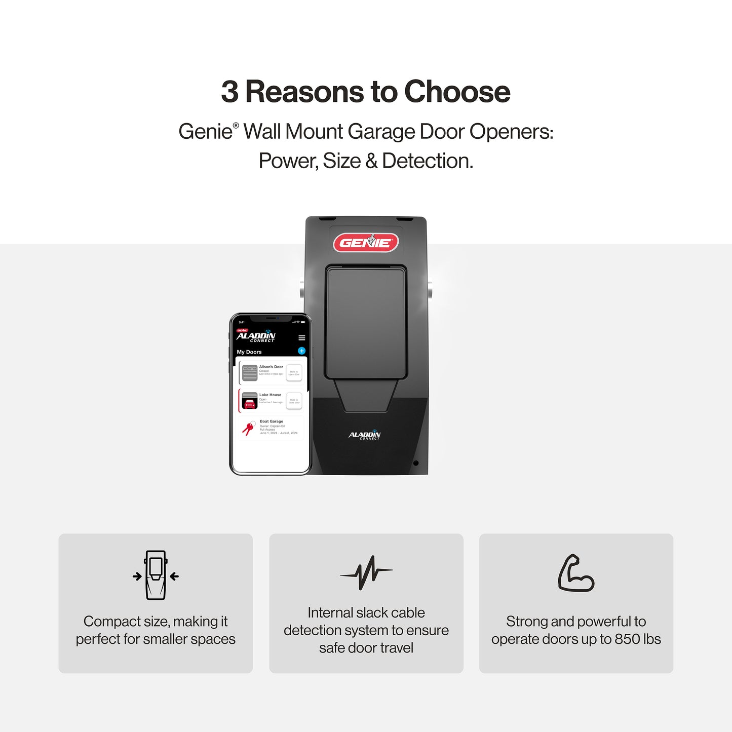 3 Reasons to Choose a Genie Wall Mount Garage Door Opener