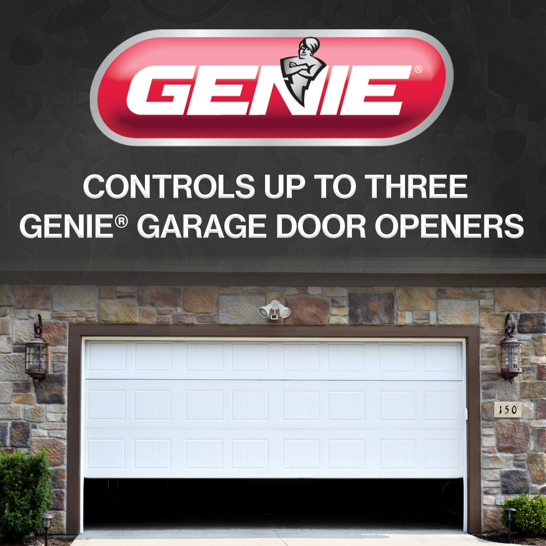 Genie Accessory controls up to three garage door openers