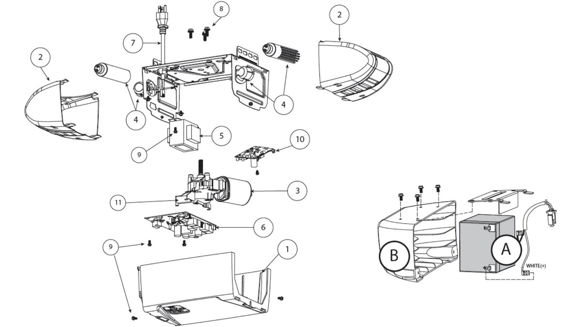 Model 3120 Genie Garage Door Opener Pro Series Model 3120 Parts and Accessories ...