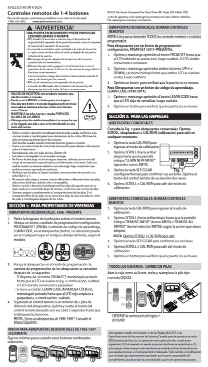 G3BT-R 3-Button Remote