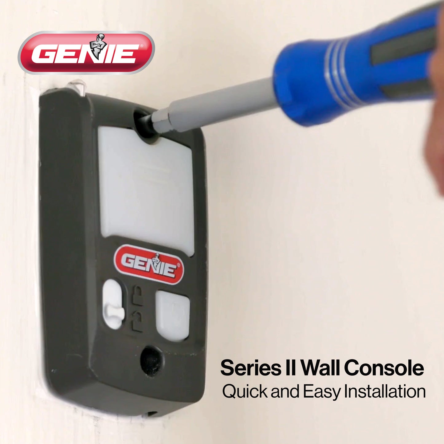 Series II wall console being installed_quick and easy installation