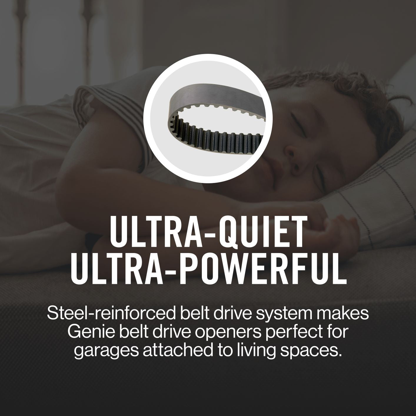Ultra Quiet powerful steel reinforced belt drive garage door opener systems