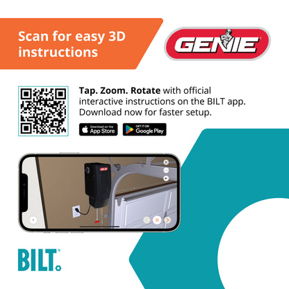 6172H-B Wall Mount Smart Garage Door Opener With Battery Backup