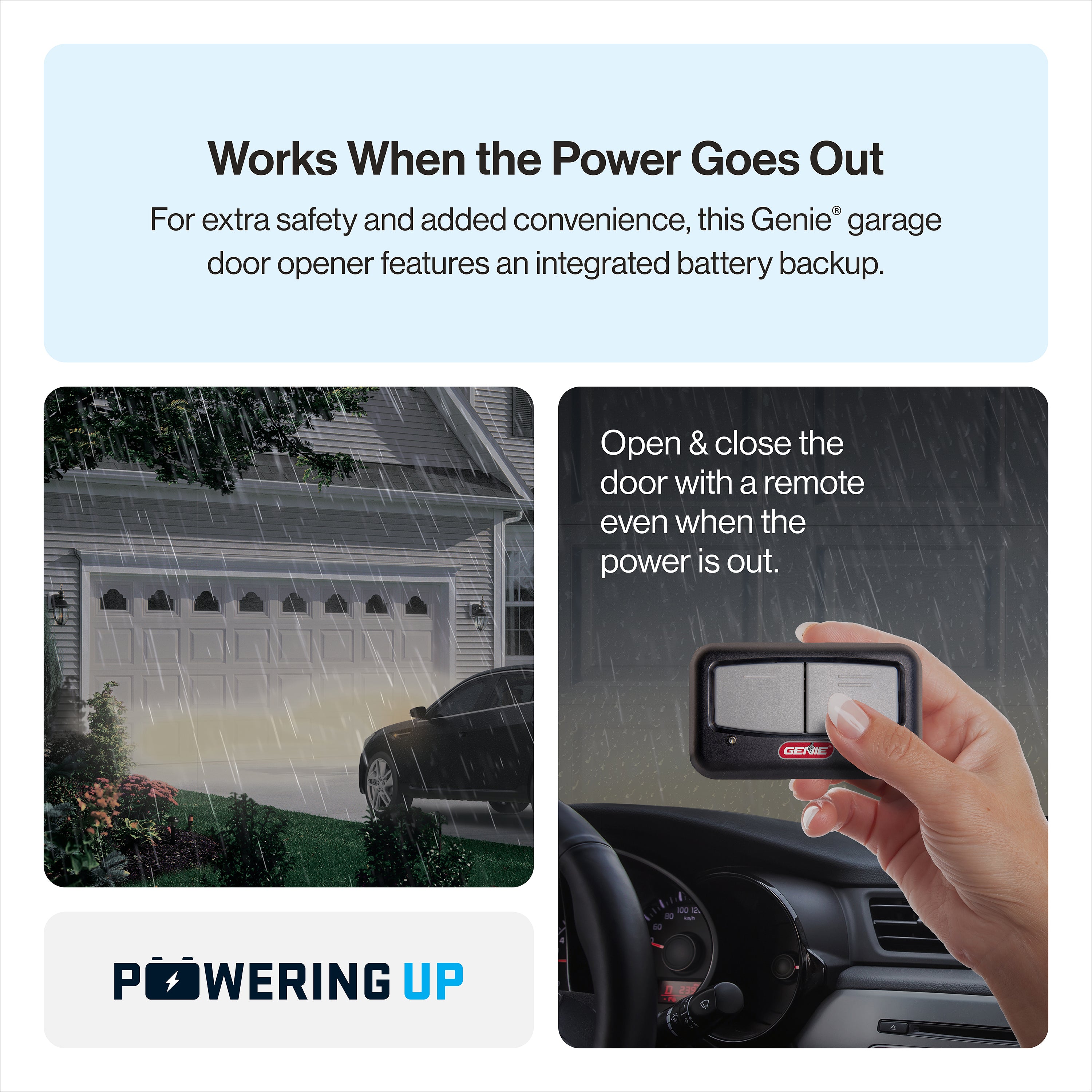 Genie ChainDrive 750 Garage Door Opener with Battery Backup – The