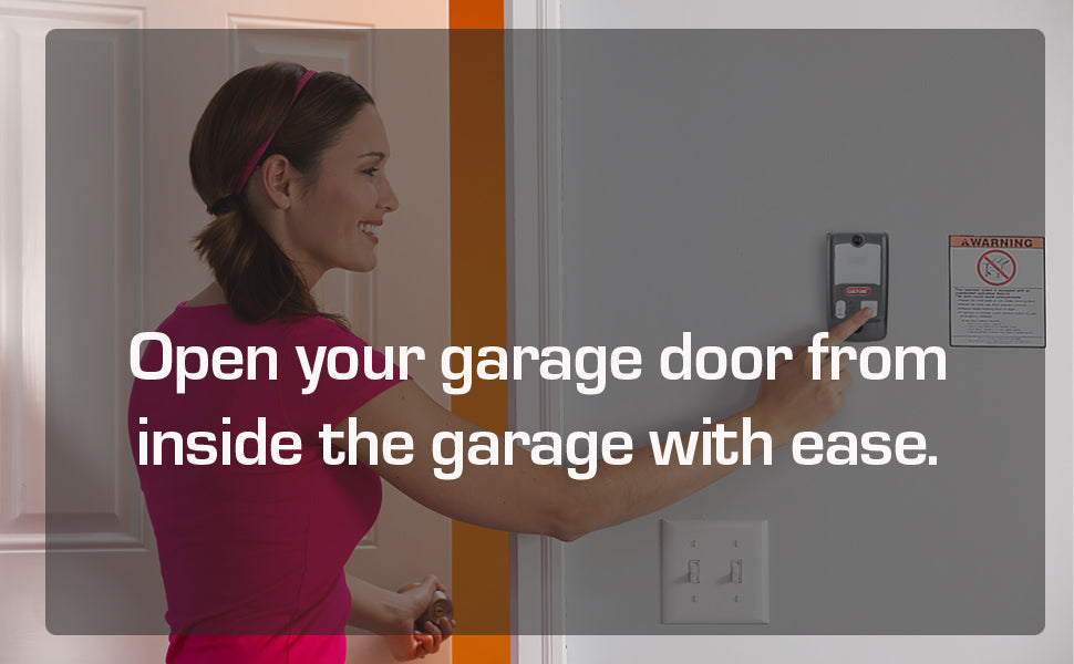 Open the garage door opener with ease from the Series II wall console