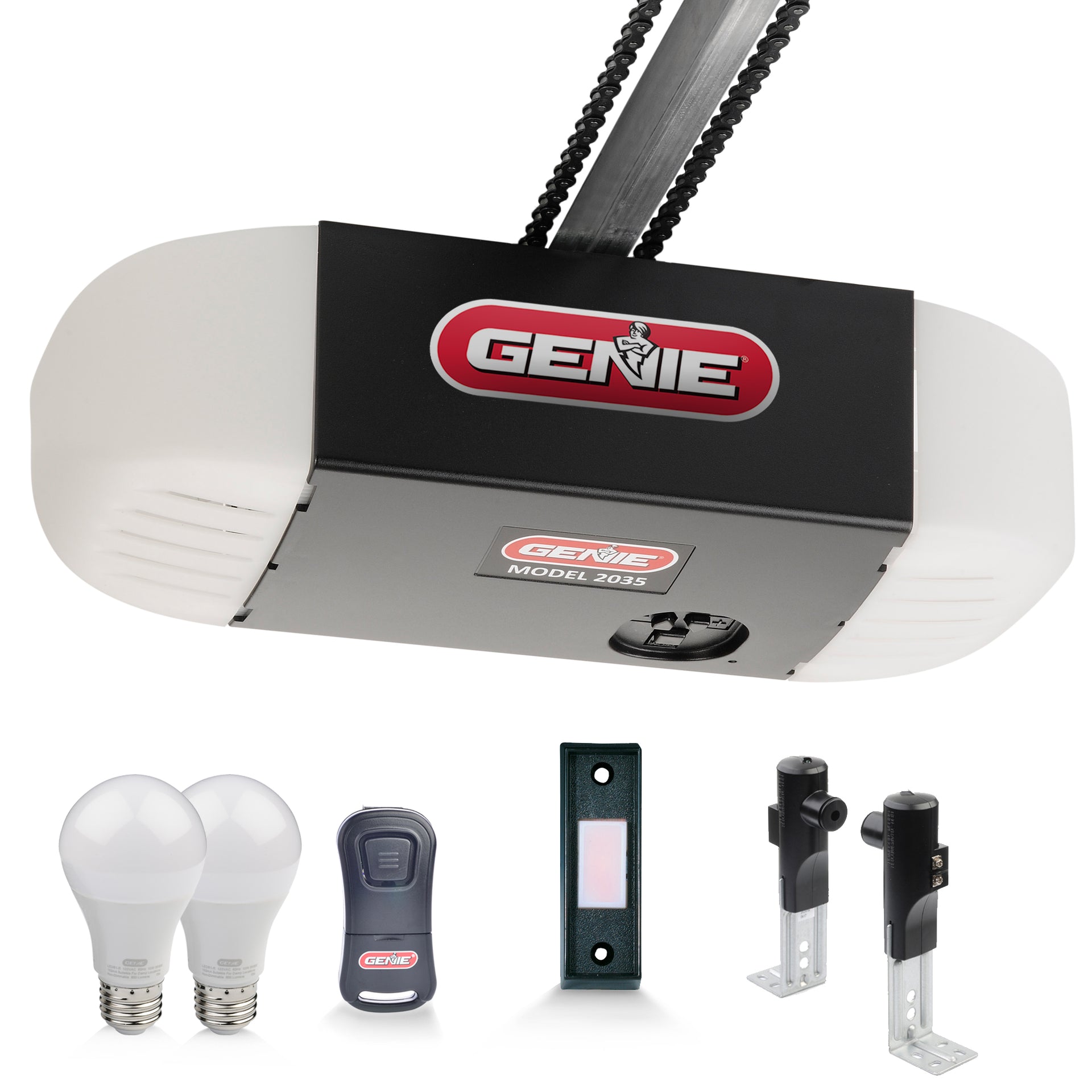 Chain 550 Essentials - 1/2 HPc Durable Chain Garage Door Opener - Plus –  The Genie Company