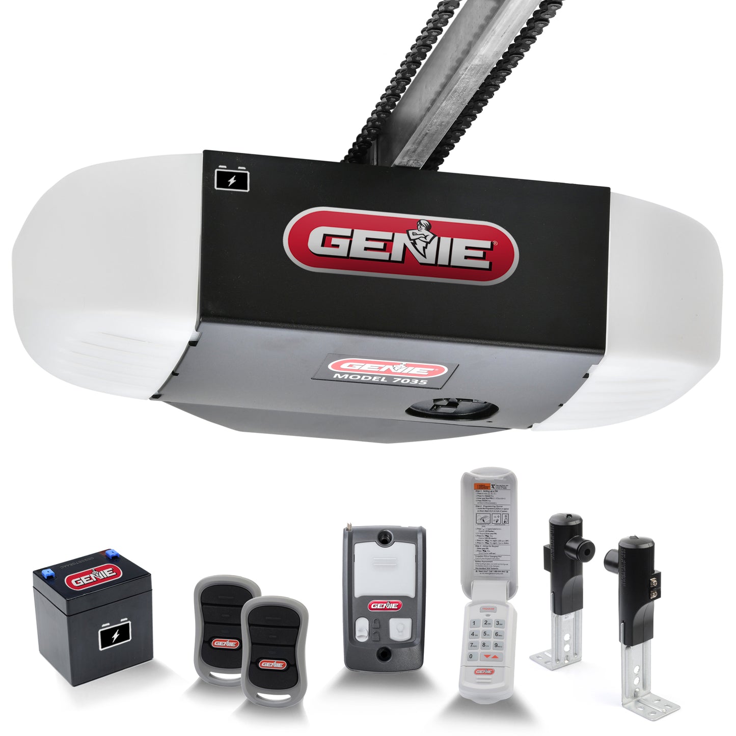 Genie ChainDrive 750 3/4 HPc Durable Chain Drive Garage Door Opener with Battery Backup