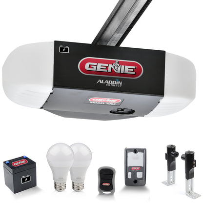 Stealth750 Essentials - 1-1/4 HPc Belt Drive Garage Door Opener with Battery Back-Up - Plus Aladdin Connect & LED light bulbs