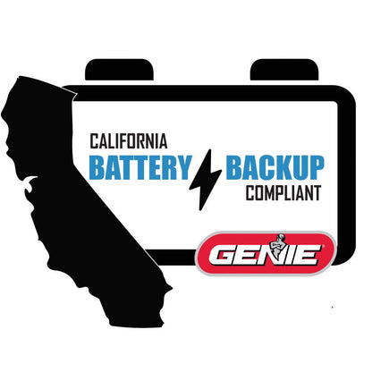 SilentMax LED Connect Belt Drive Smart Garage Door Opener includes a battery backup making it California Compliant 