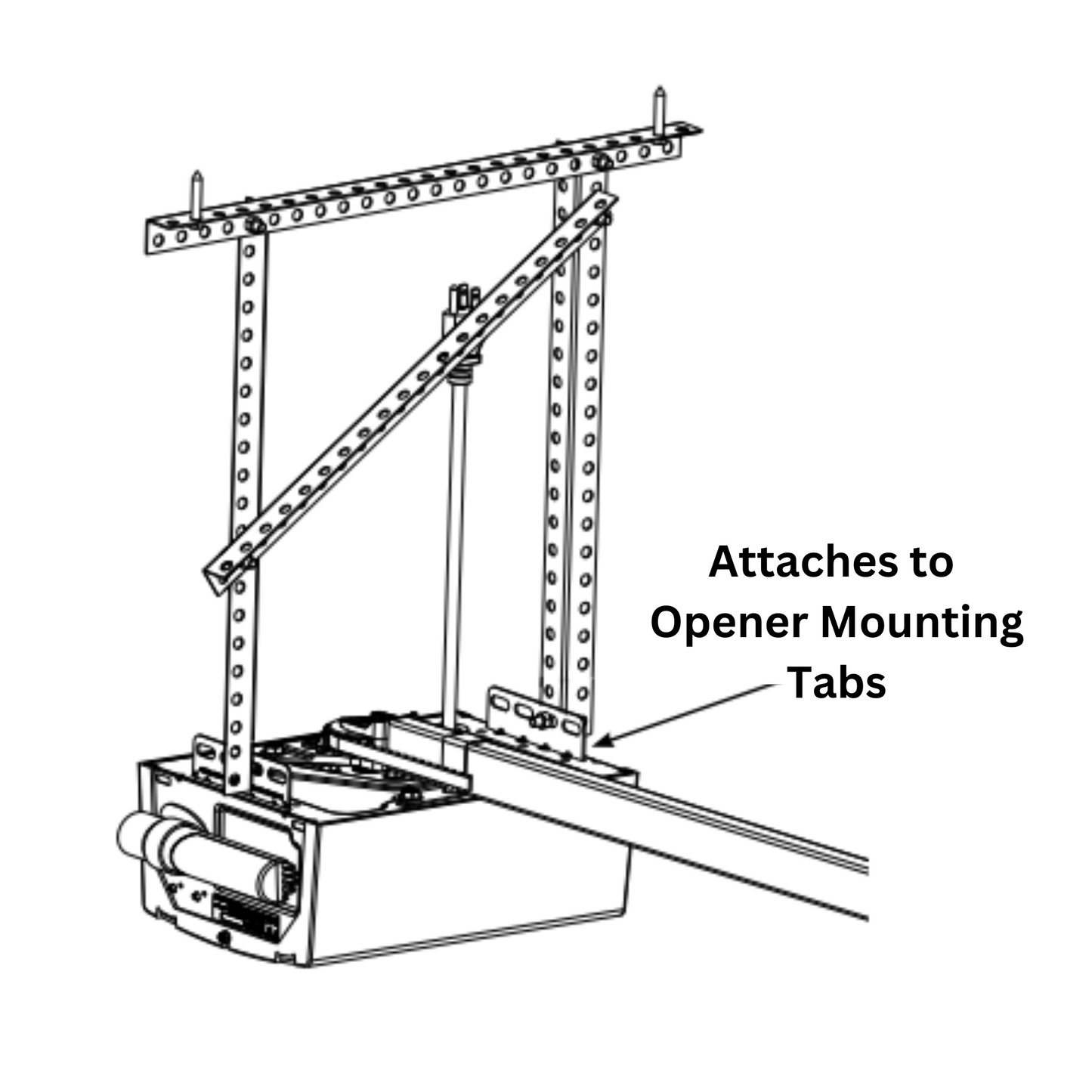 Garage Door opener hanging kit_attaches to mounting tabs