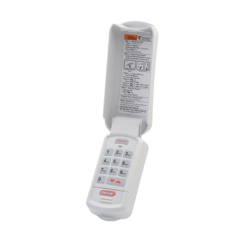 View the Genie GK-R Wireless Keypad with the lid flipped open