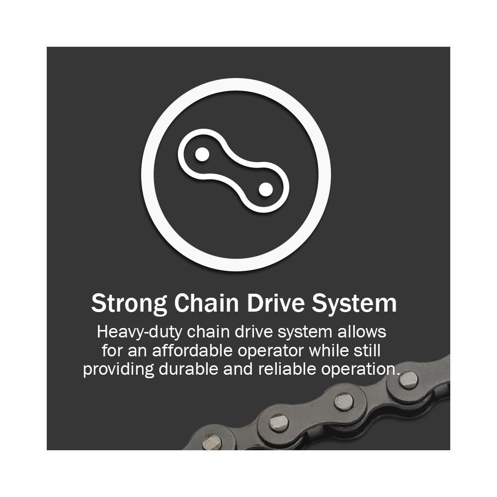 ChainMax 1/2 HPC Durable Chain Drive Garage Door Opener with Battery Backup