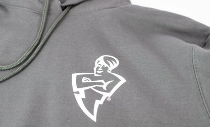Genie sweatshirt with the Genieman logo 