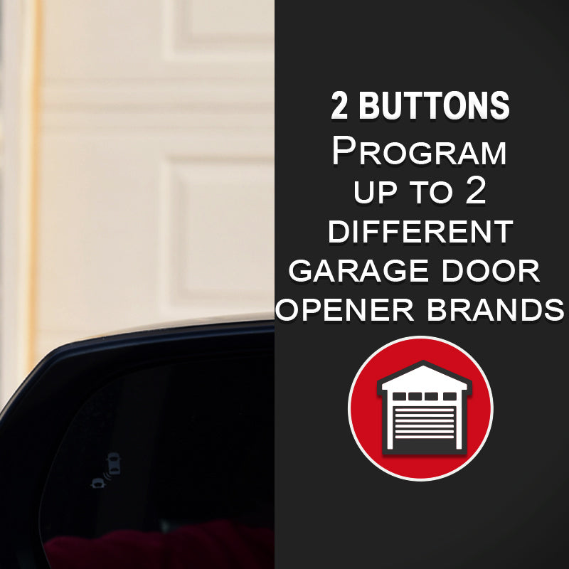 Genie Mando a distancia universal para puerta de garaje, 2 botones, modelo  ACSCTG-UNIV2, compatible y consola de pared para abridor de puerta de